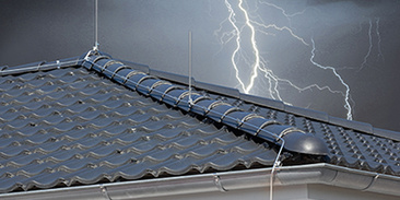 Äußerer Blitzschutz bei Brambach Elektrotechnik in Eppelheim